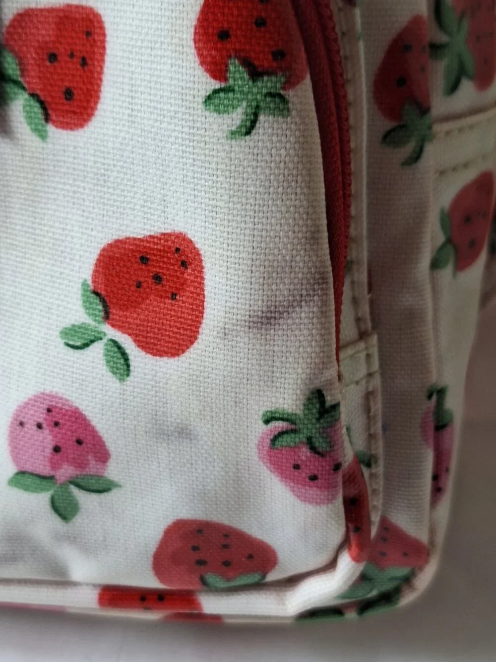 Cath Kidston Kids Strawberry Print Backpack in Red and Pink